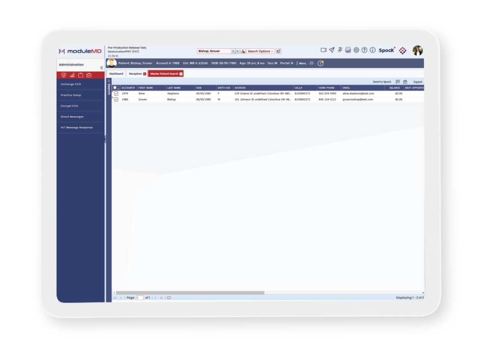Master Patient Search Automation