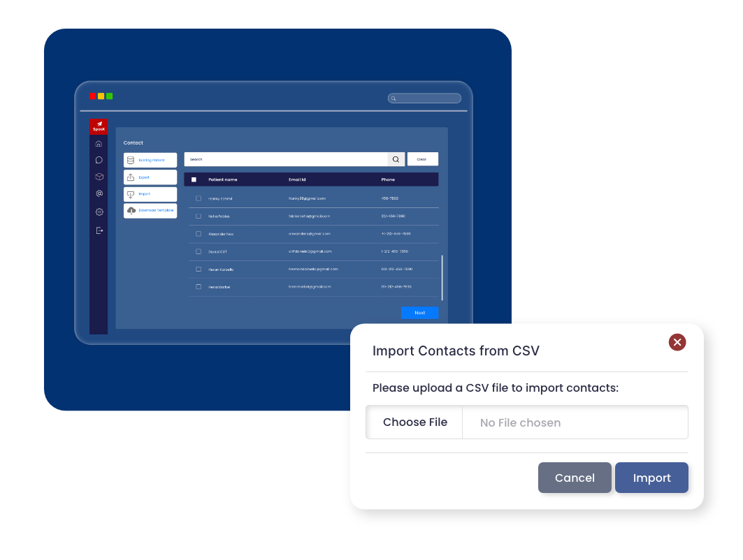 Patient Search & Bulk Upload