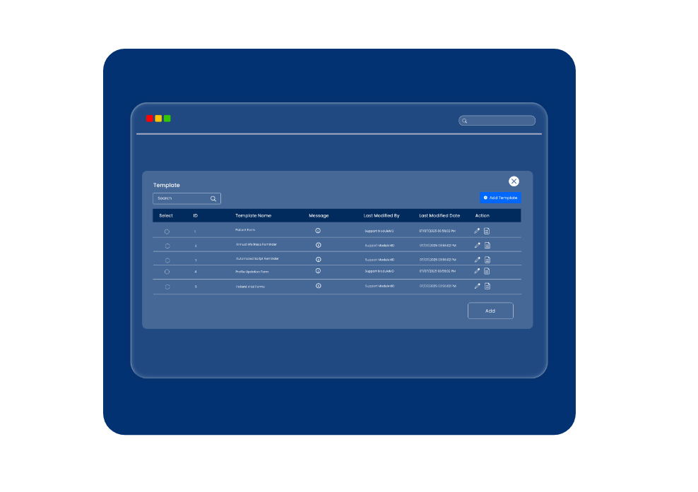 Templates for Healthcare